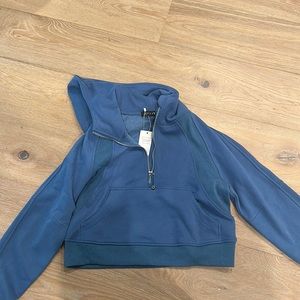 Cropped Lululemon dupe scuba hoodie